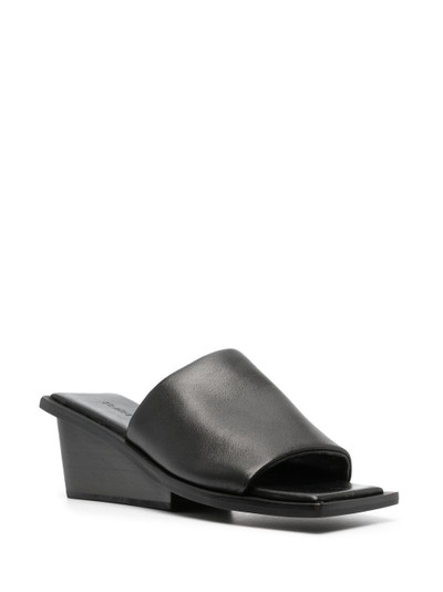 ST. AGNI 65mm wedge leather sandals outlook