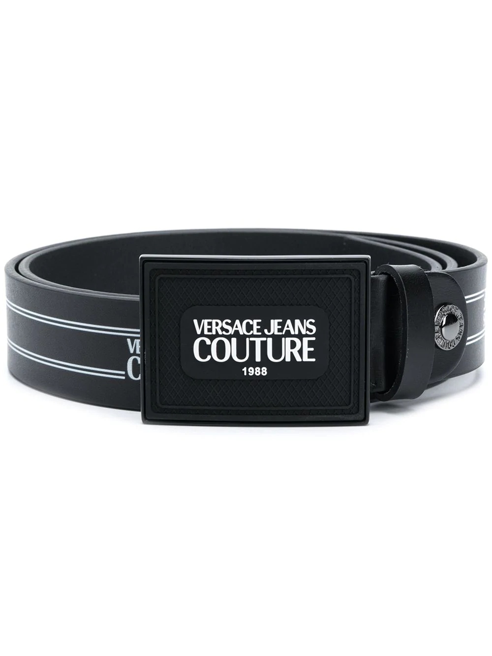 logo print buckle belt - 1