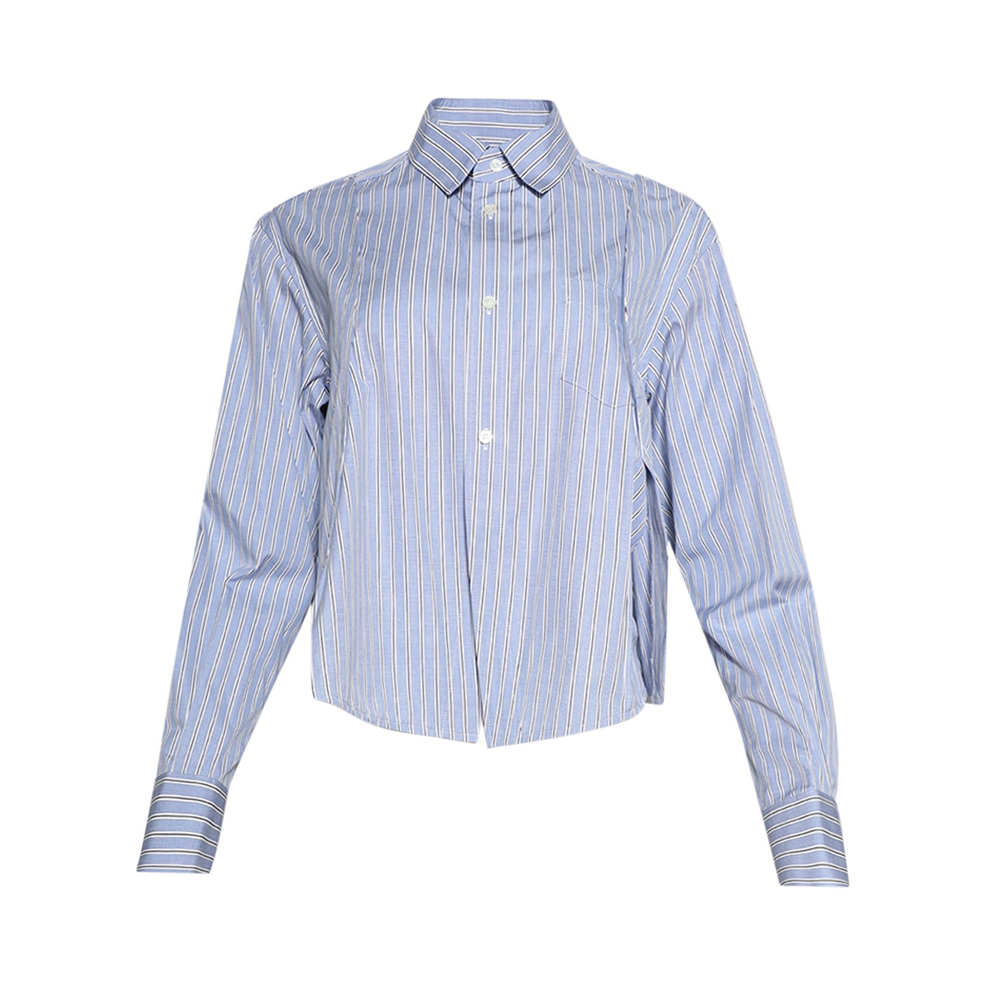 Sacai Poplin Shirt 'Light Blue Stripes' - 1