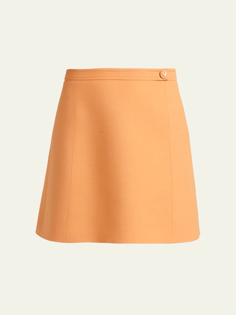 Virgin Wool Mini Skirt - 1