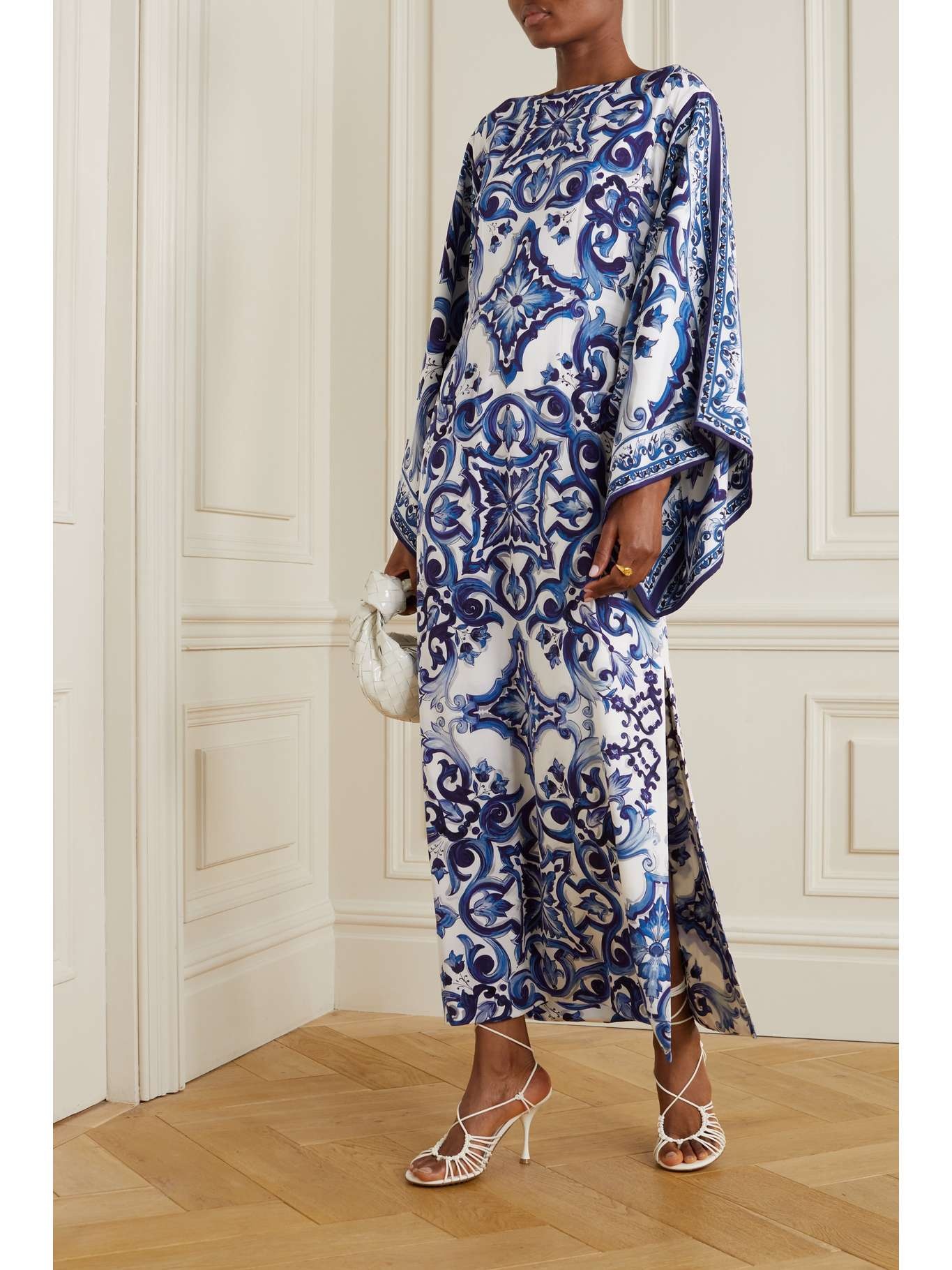 Printed stretch-silk kaftan - 2