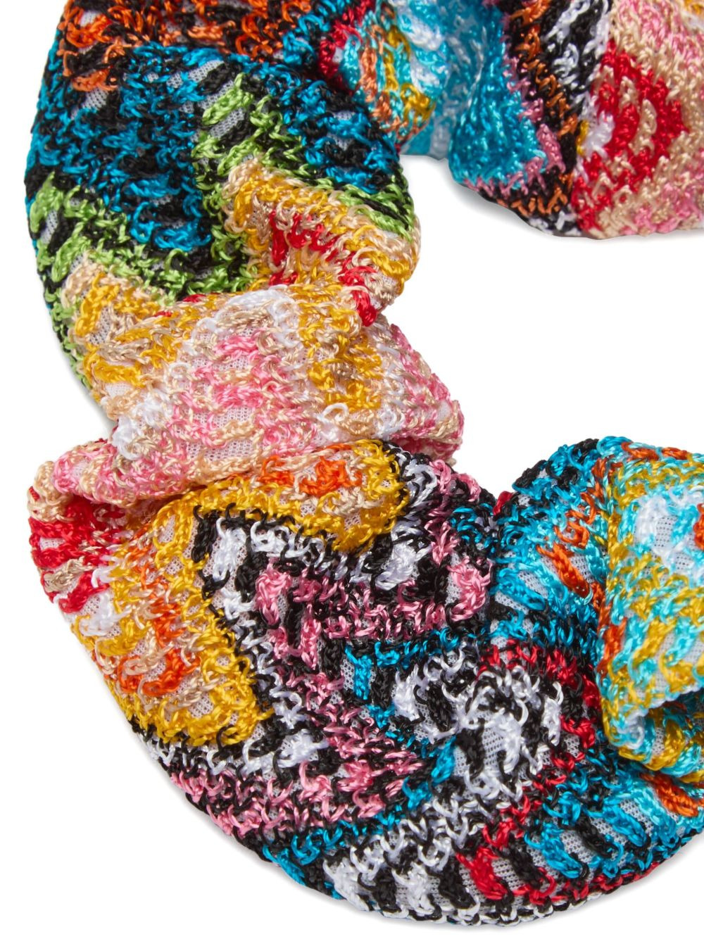 patterned knit scrunchie - 2