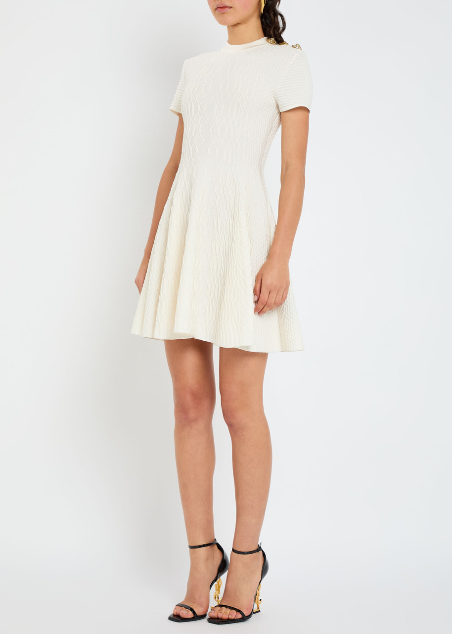 Balmain Textured Knit Mini Dress - 2