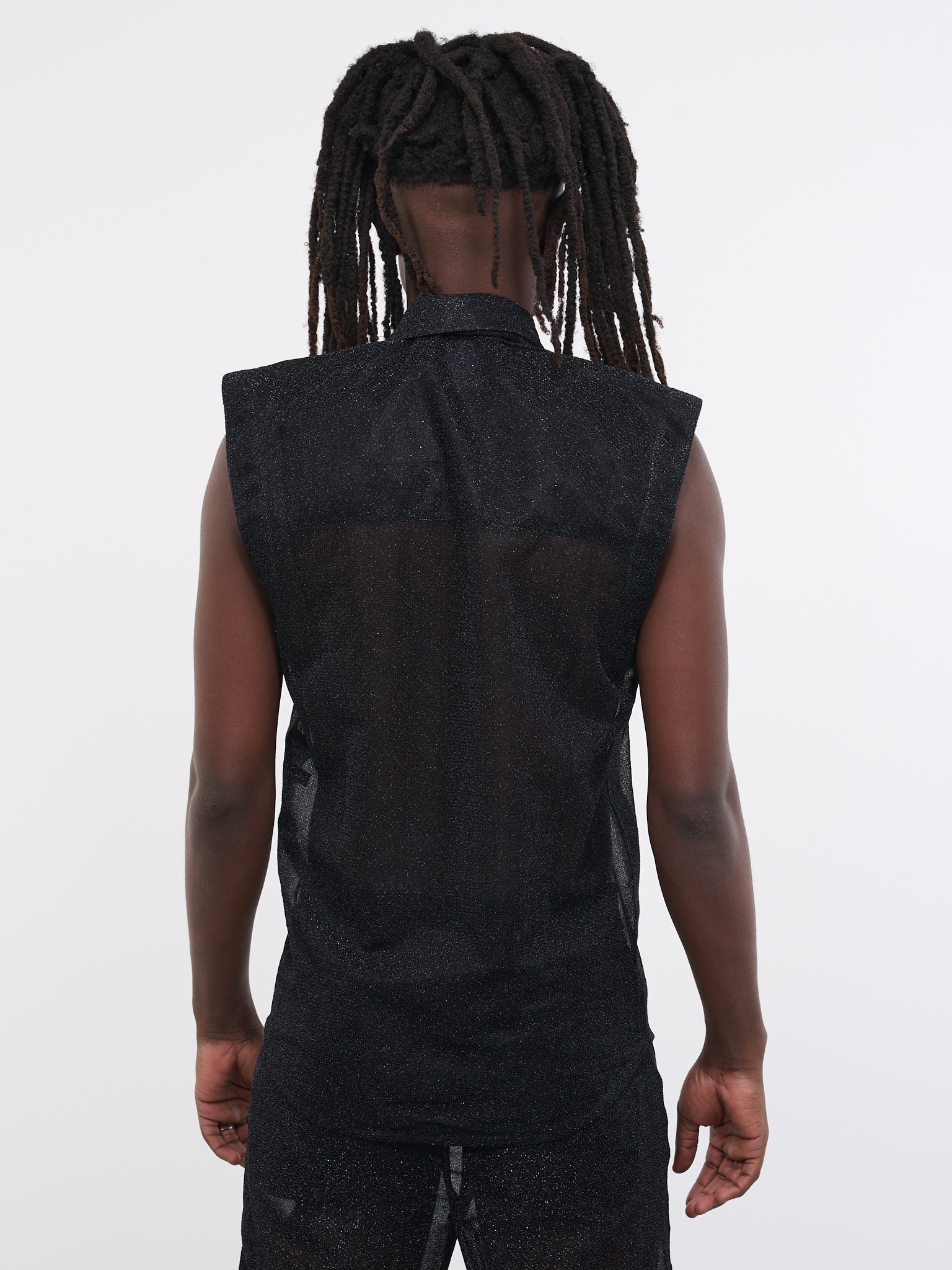 Sparkle Silk Velour Vest - 3