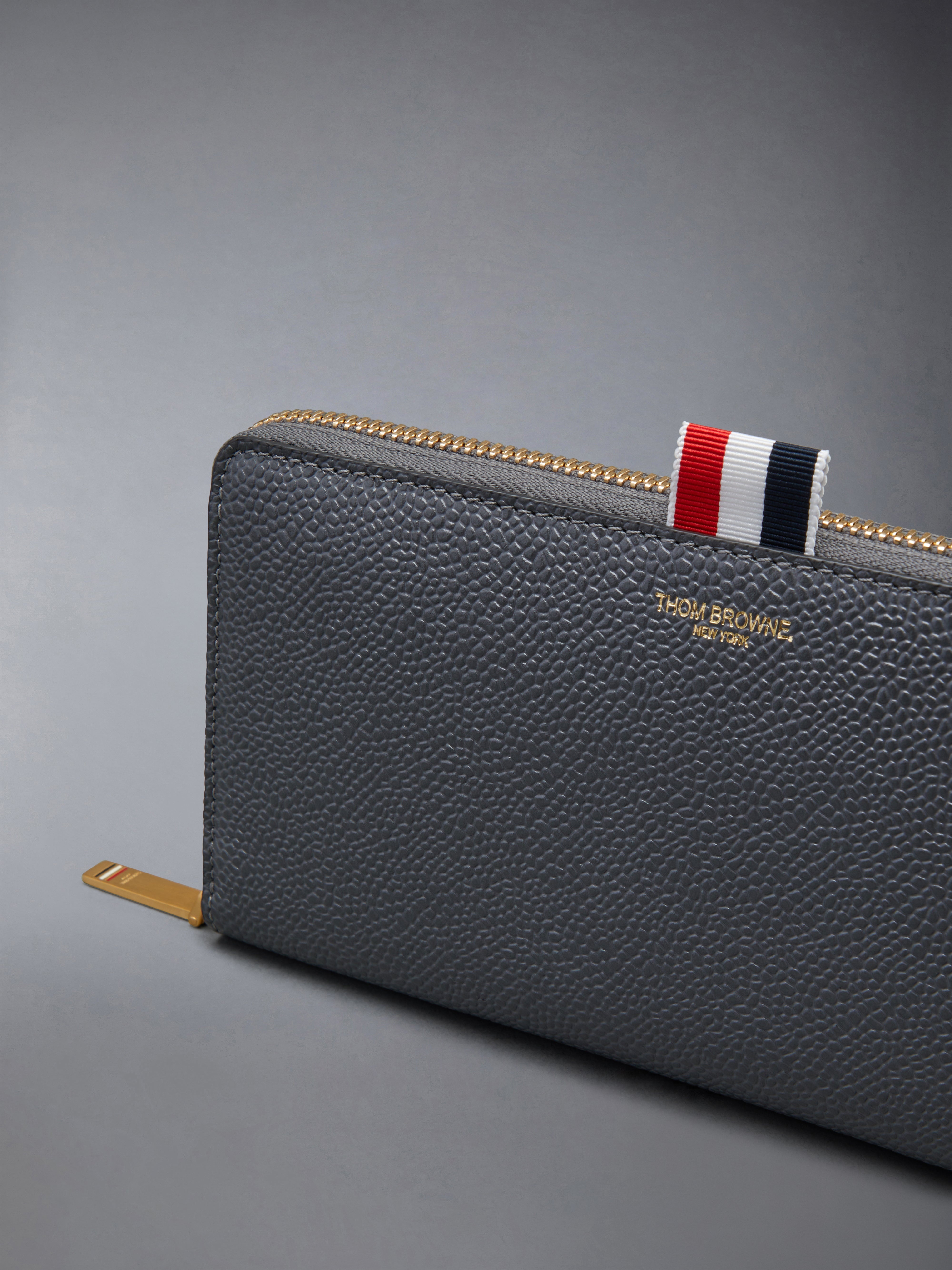 PEBBLE GRAIN SLIM LONG ZIPAROUND PURSE - 3
