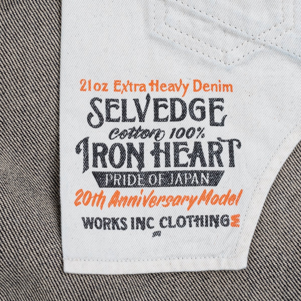 IH-634S-A 21oz Selvedge Denim Straight Cut Jeans - Indigo (20th Anniversary Edition) - 11