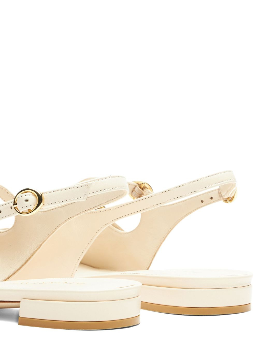 slingback buckle flats - 3