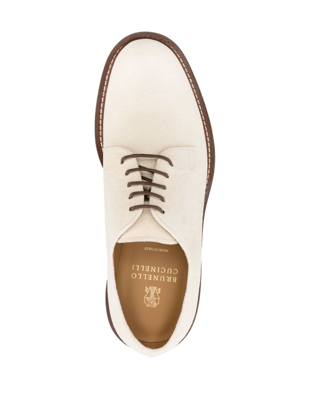 lace-up leather derby shoes - 4
