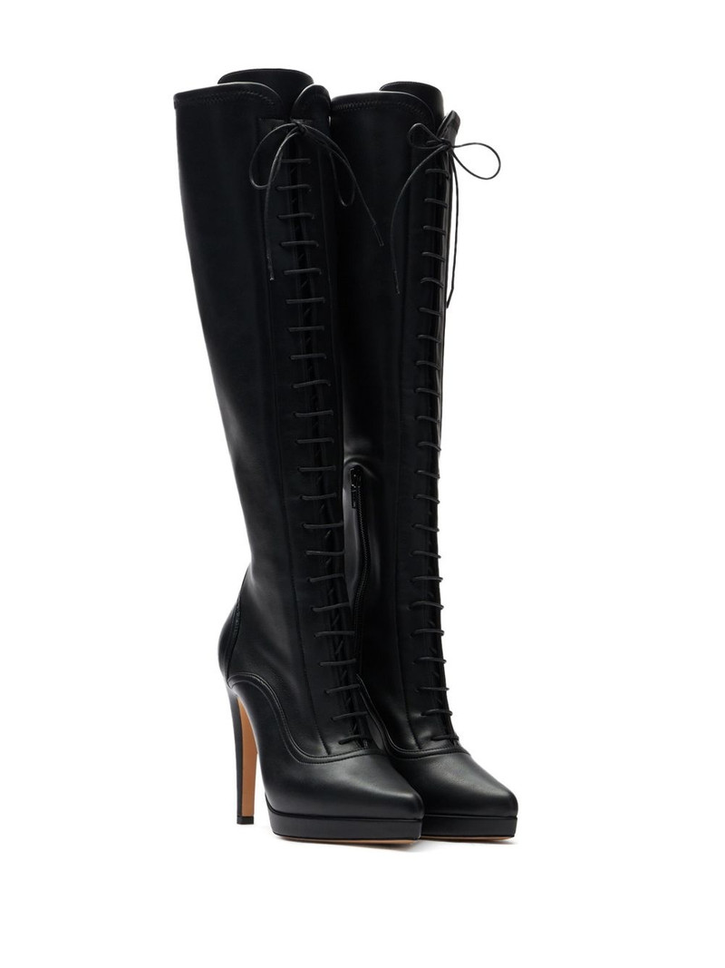 CASADEI 100mm Michelle laced boots outlook