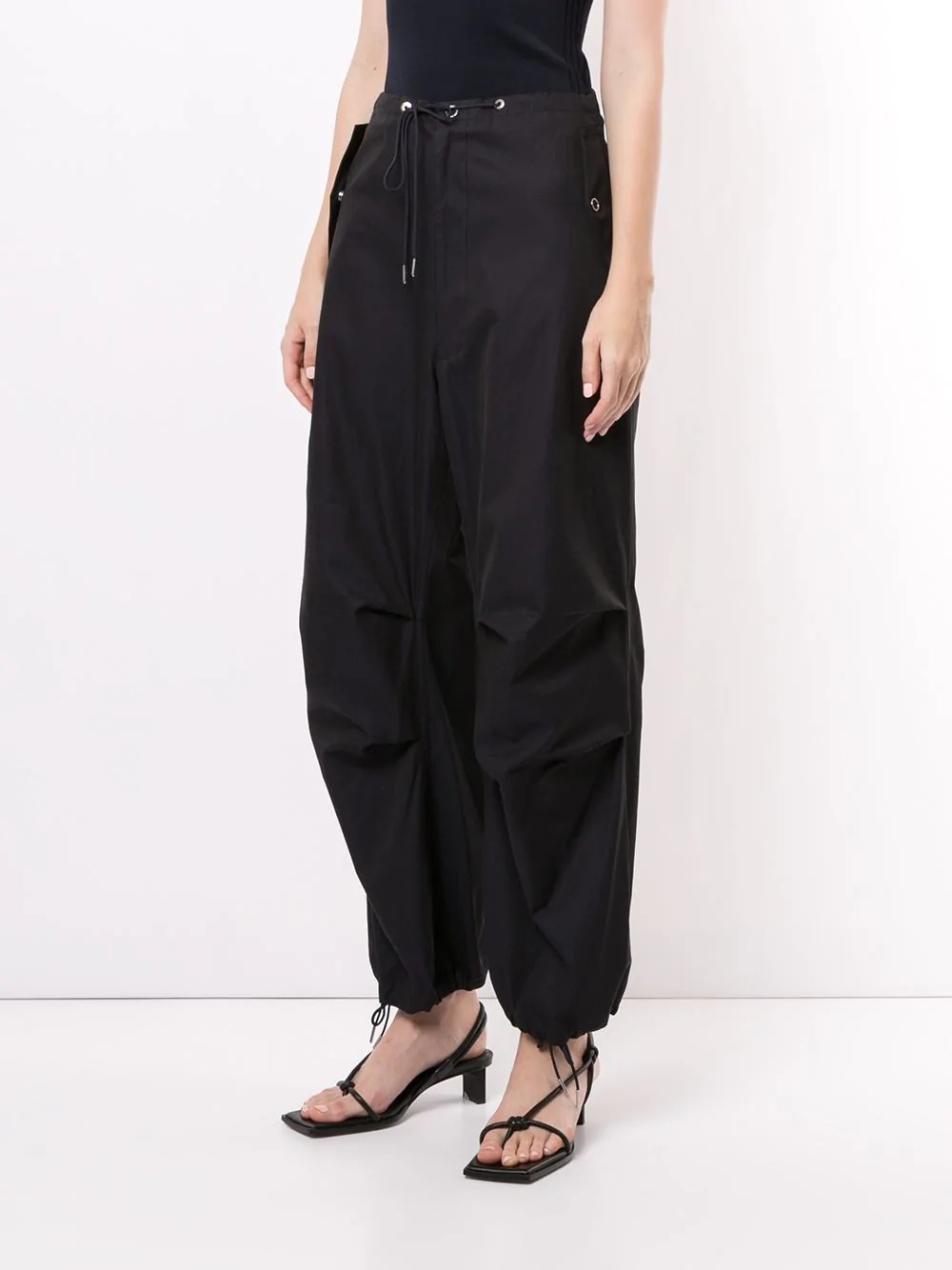 Parachute drawstring-waist trousers - 3