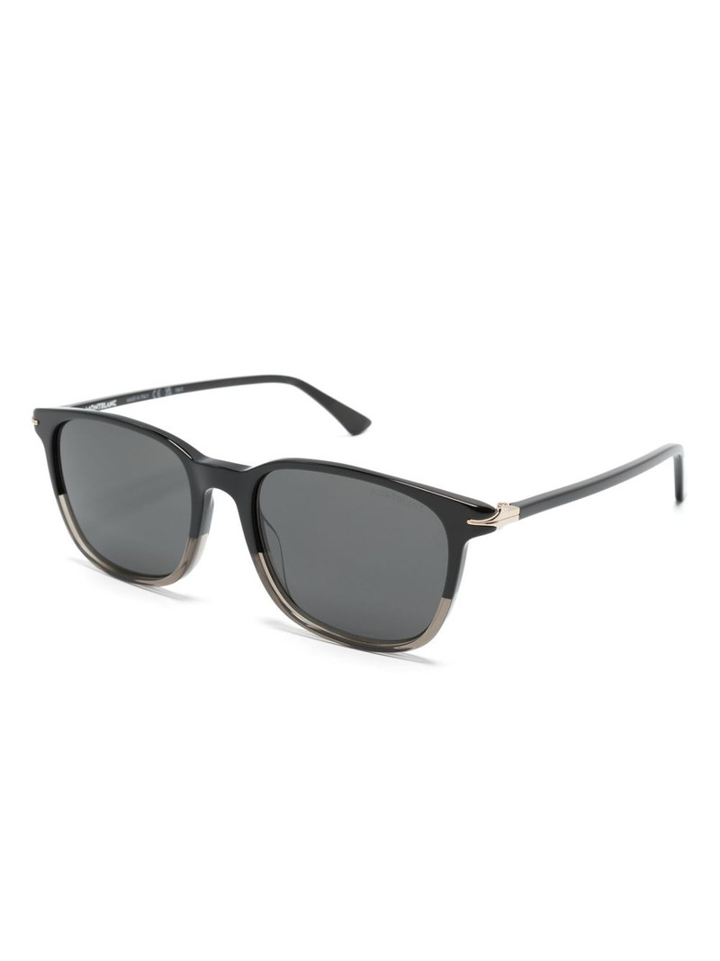 Montblanc two-tone square-frame sunglasses outlook