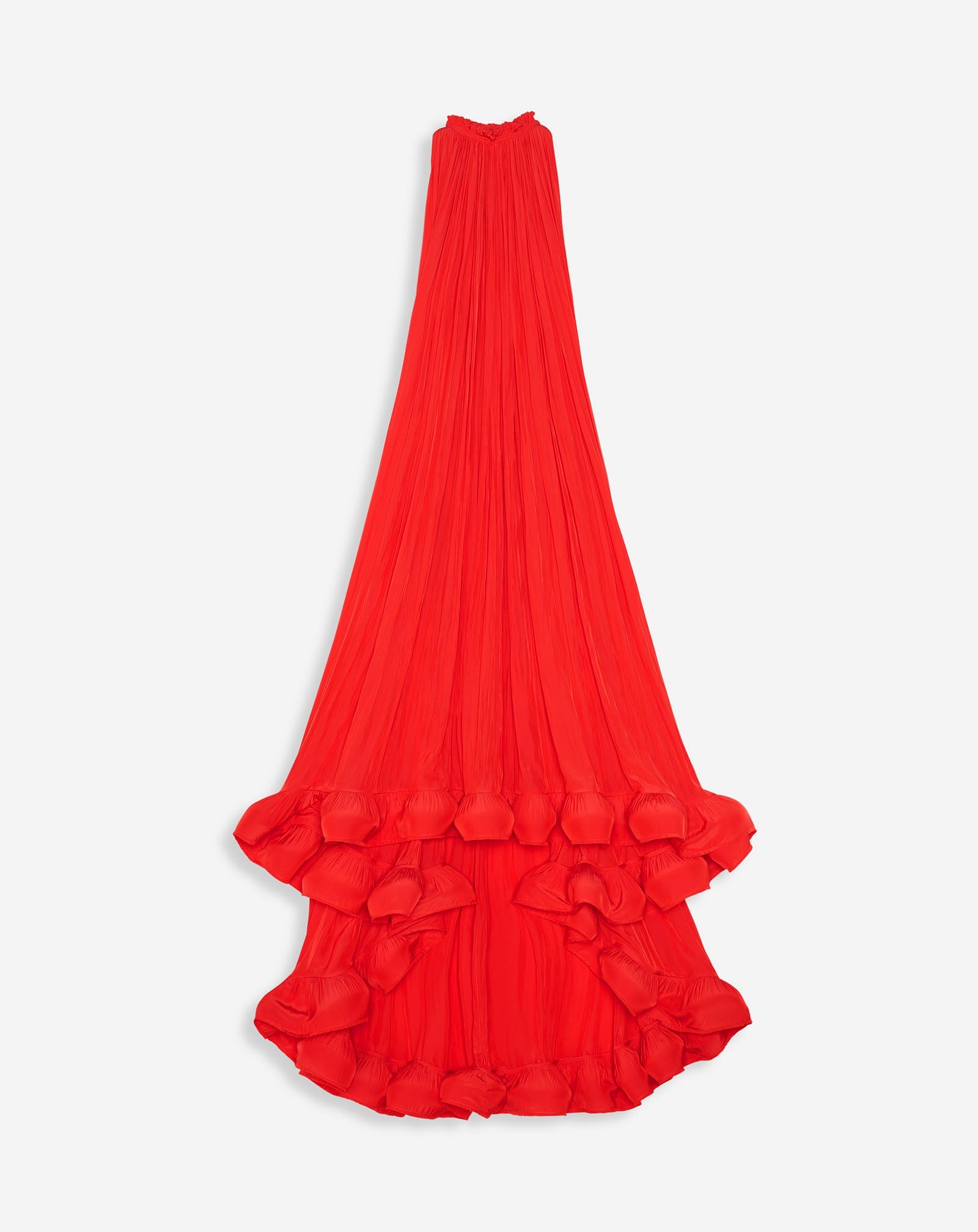 LONG CHARMEUSE TRIBUTE DRESS - 1