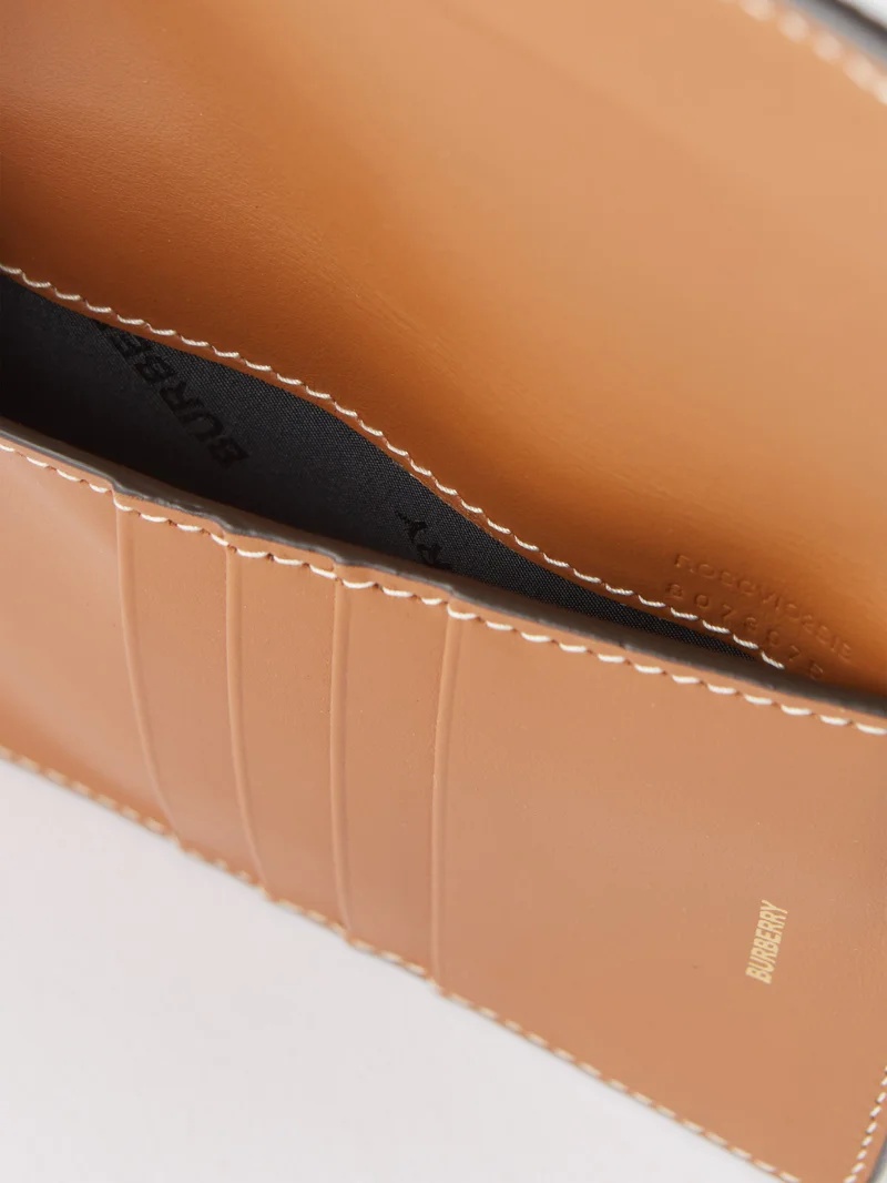 Beige Check Passport Holder - 7