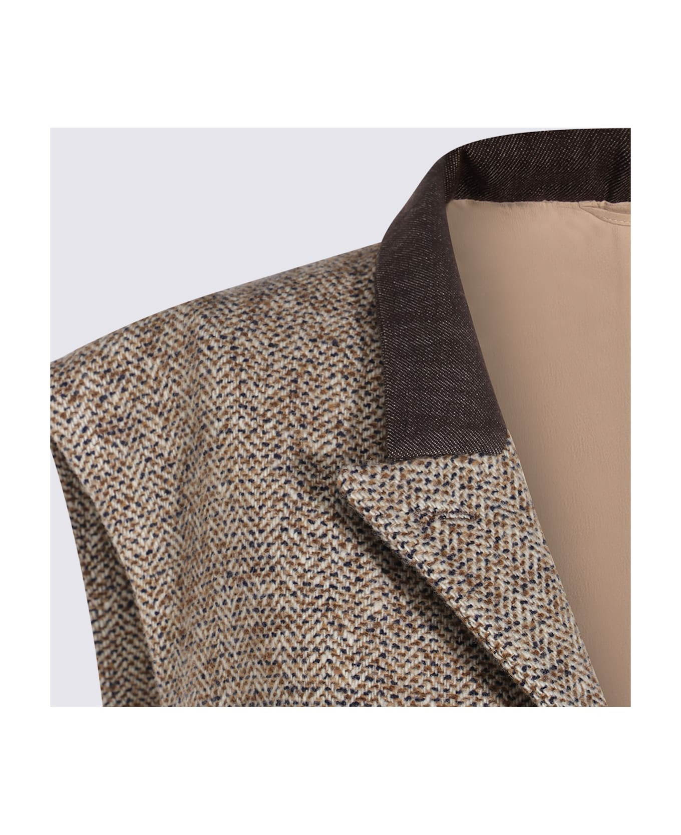 Brown Wool Blazer - 4