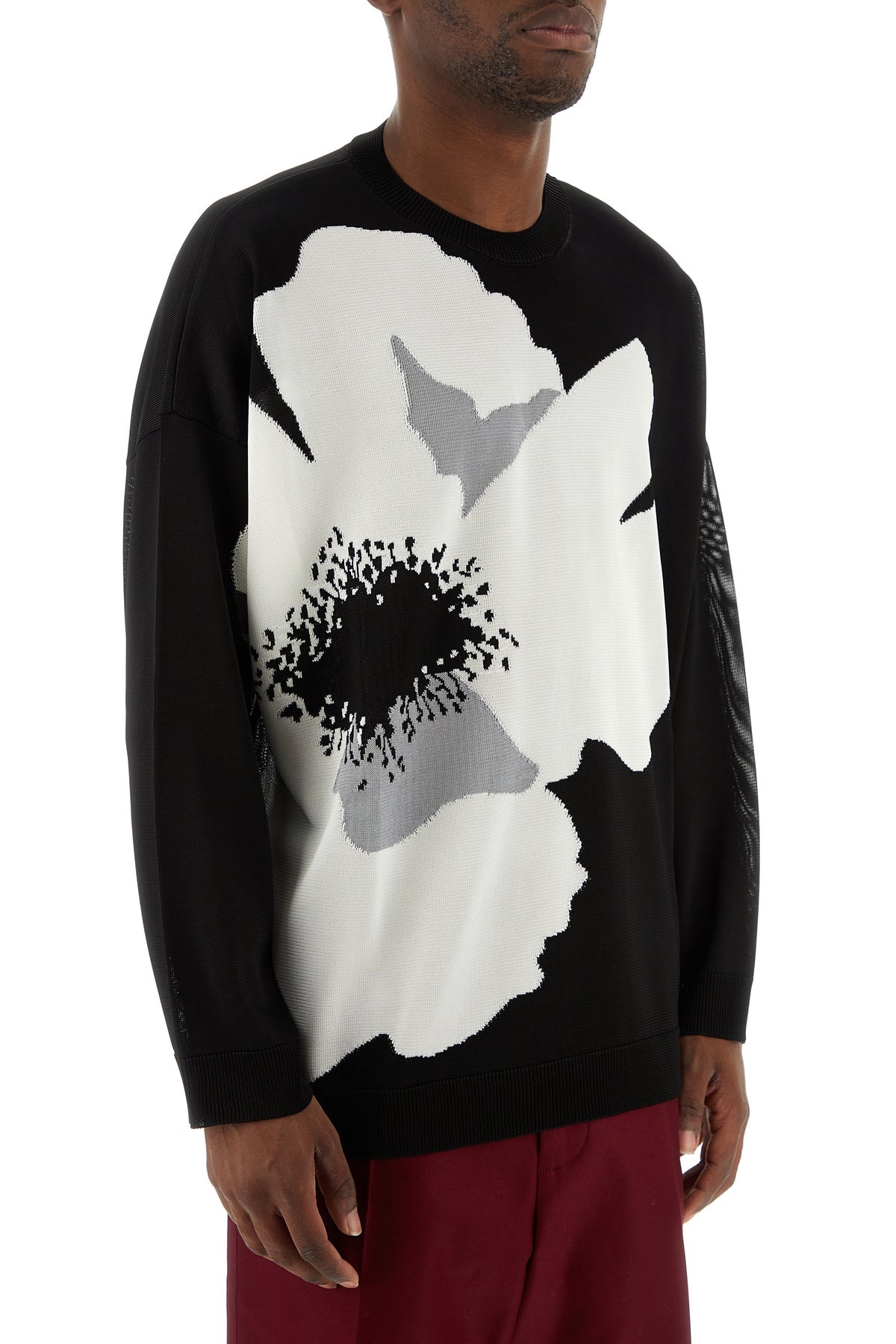 Black viscose sweater - 3
