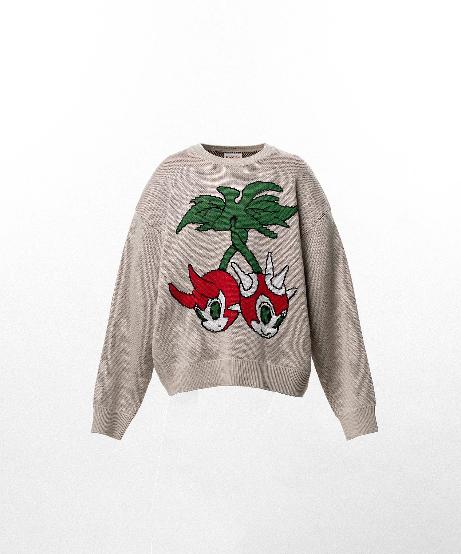 "BAKENEKO" Jacquard Knit - 1