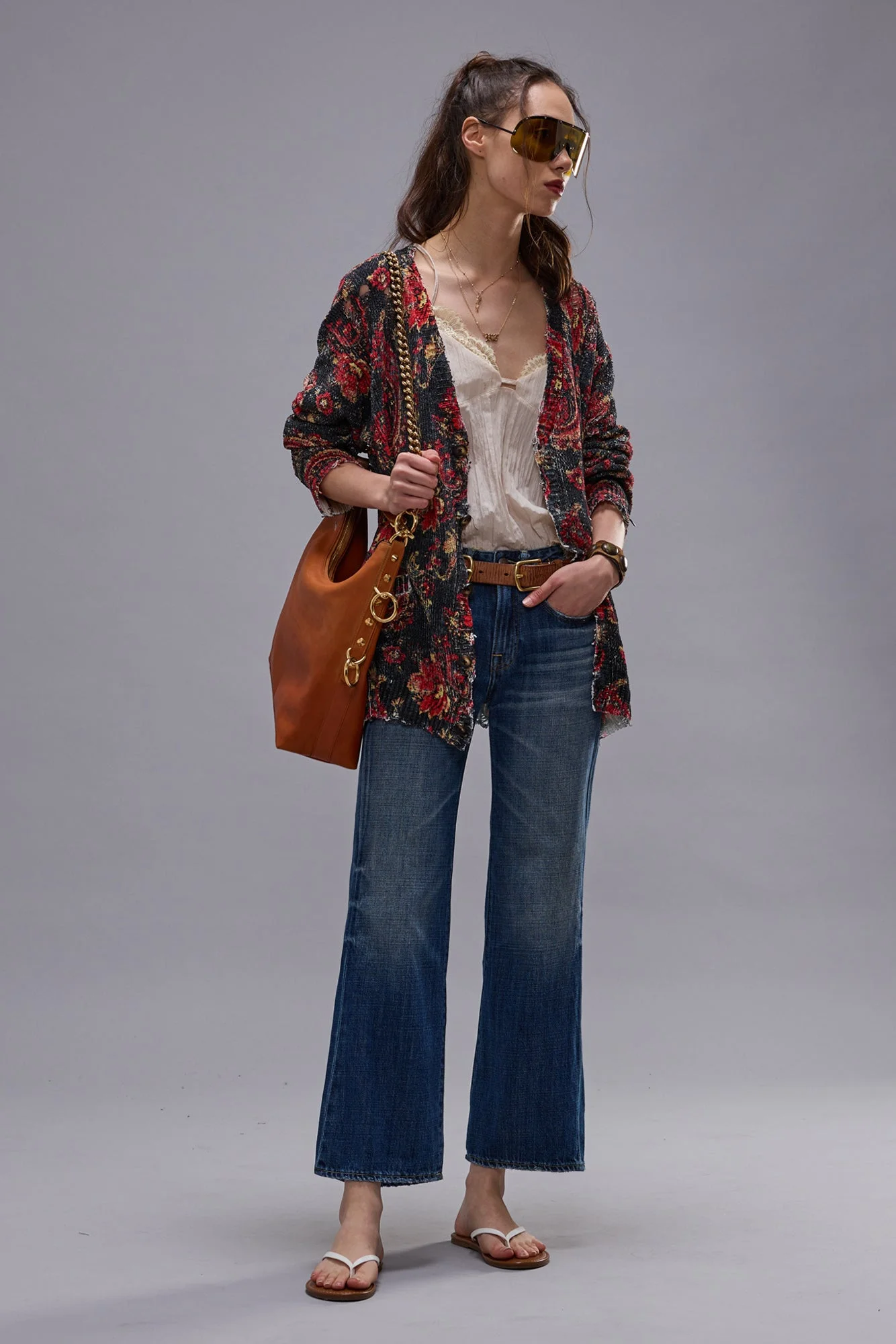 JOAN CROPPED FLARE JEAN - 1