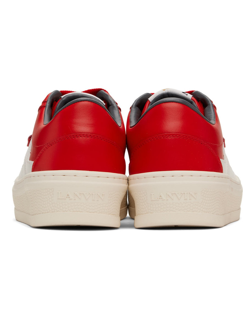 Red '' Cash Leather Sneakers 2