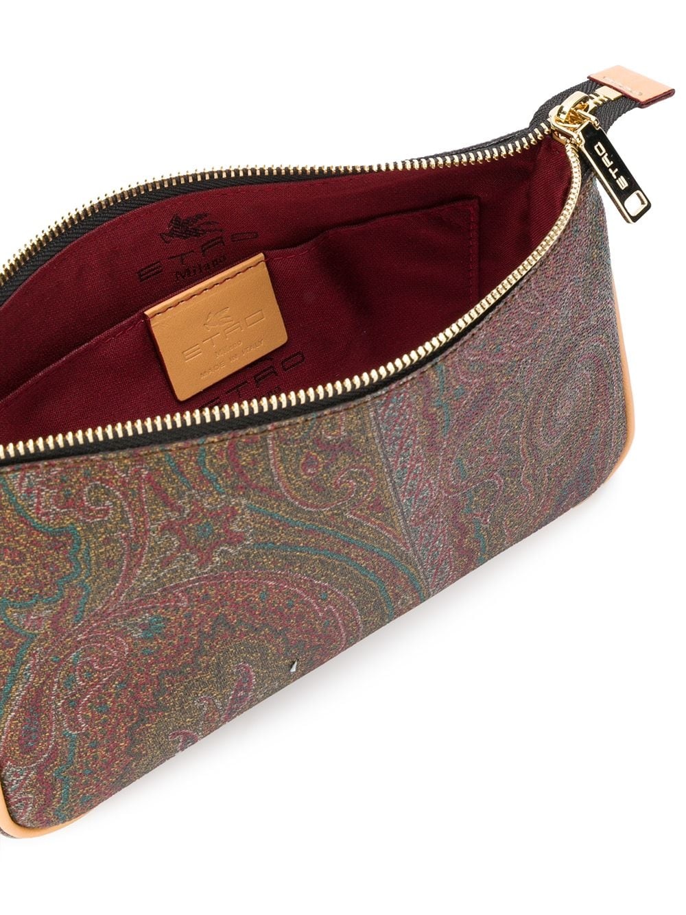 paisley print shoulder bag - 5