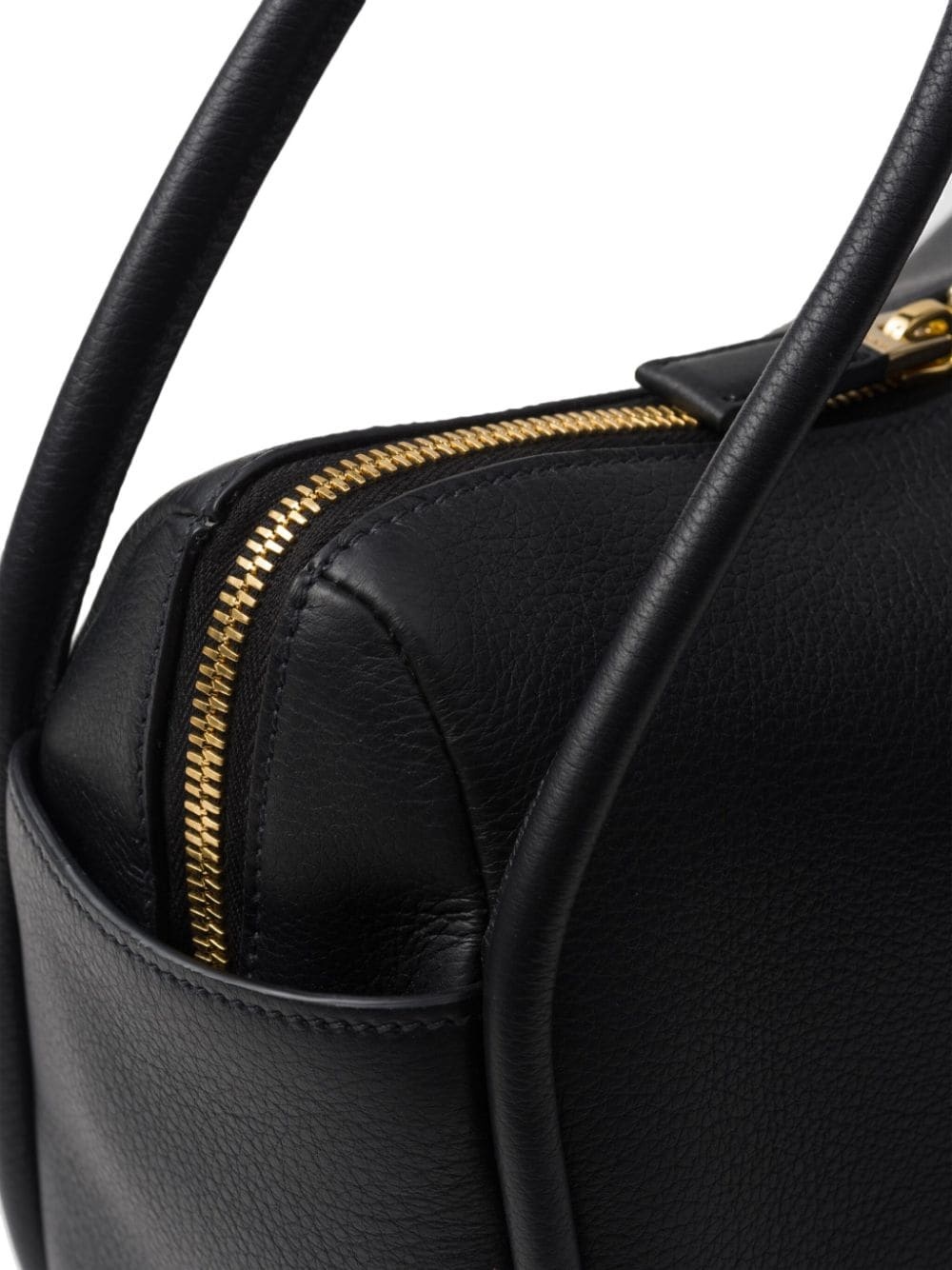 logo-appliquÃ© leather tote bag - 5