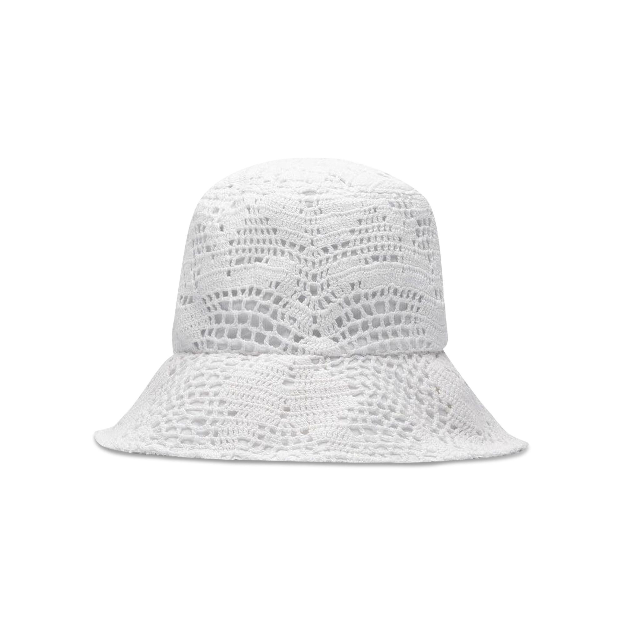 Comme des Garçons SHIRT Crochet Knit Bucket Hat 'White' - 2