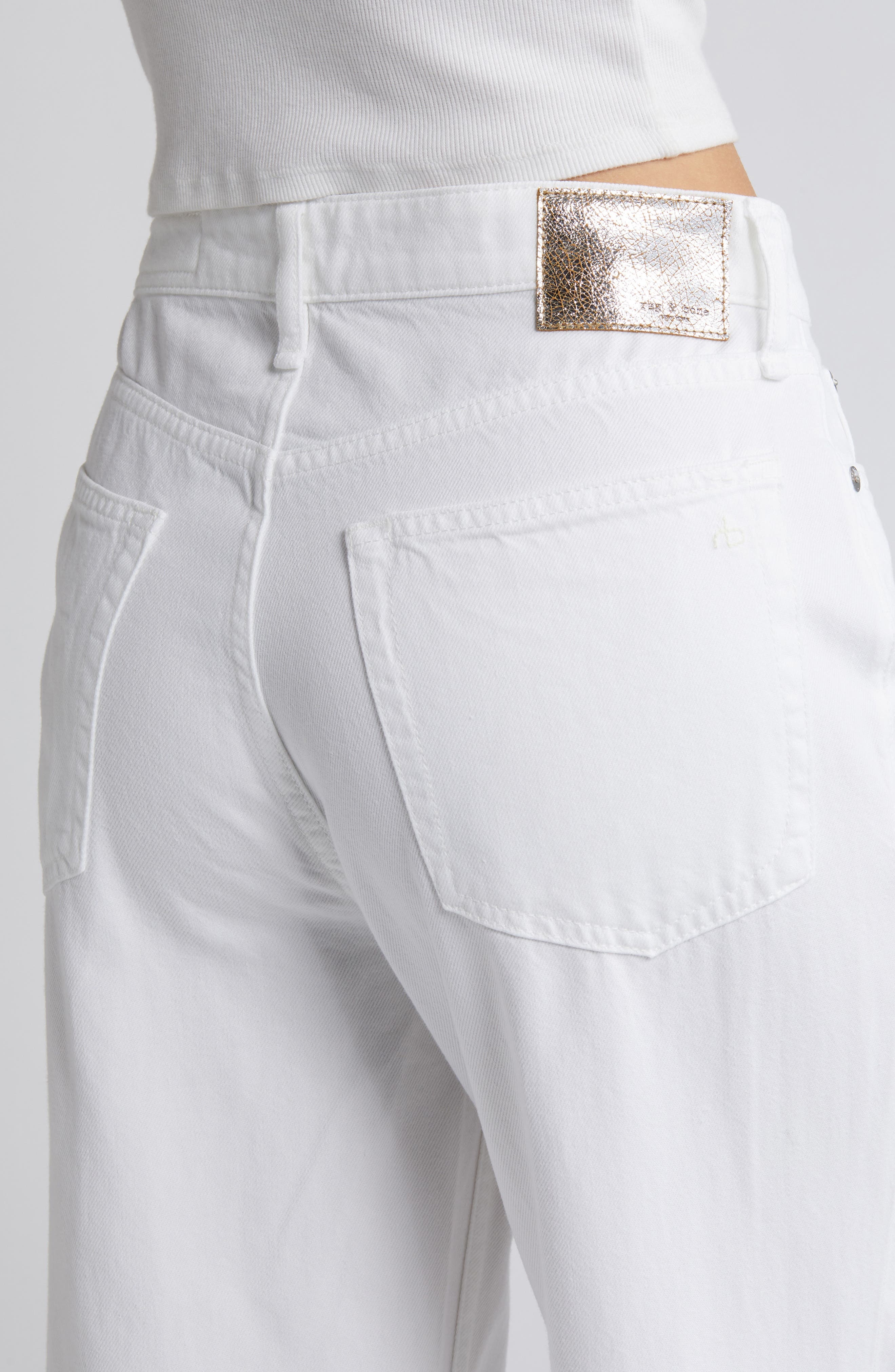 Featherweight Logan Mid Rise Wide Leg Jeans - 4