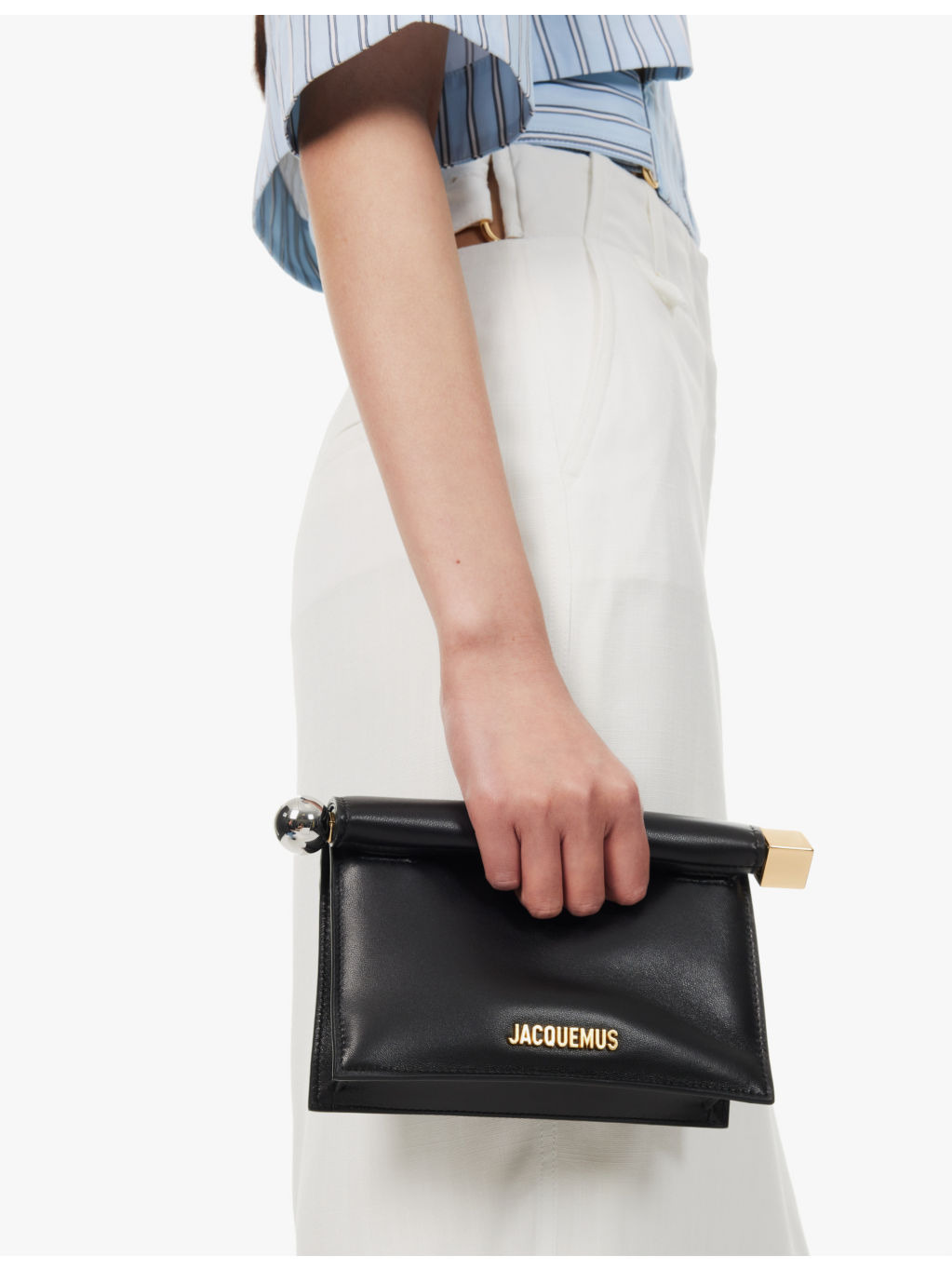 La Petite Pochette Rond leather clutch bag - 2