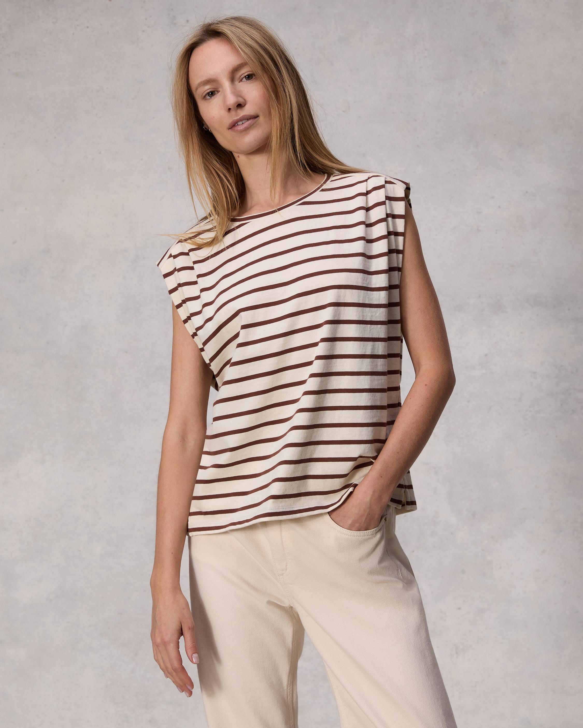 Mica Striped Tank
Cotton T-Shirt - 2