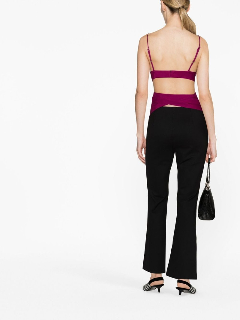 flared jersey trousers 3
