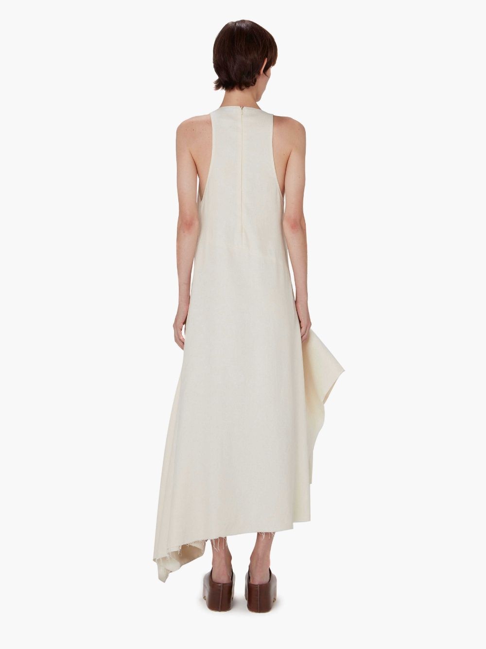 V- NECK PANELLED DRESS - 3