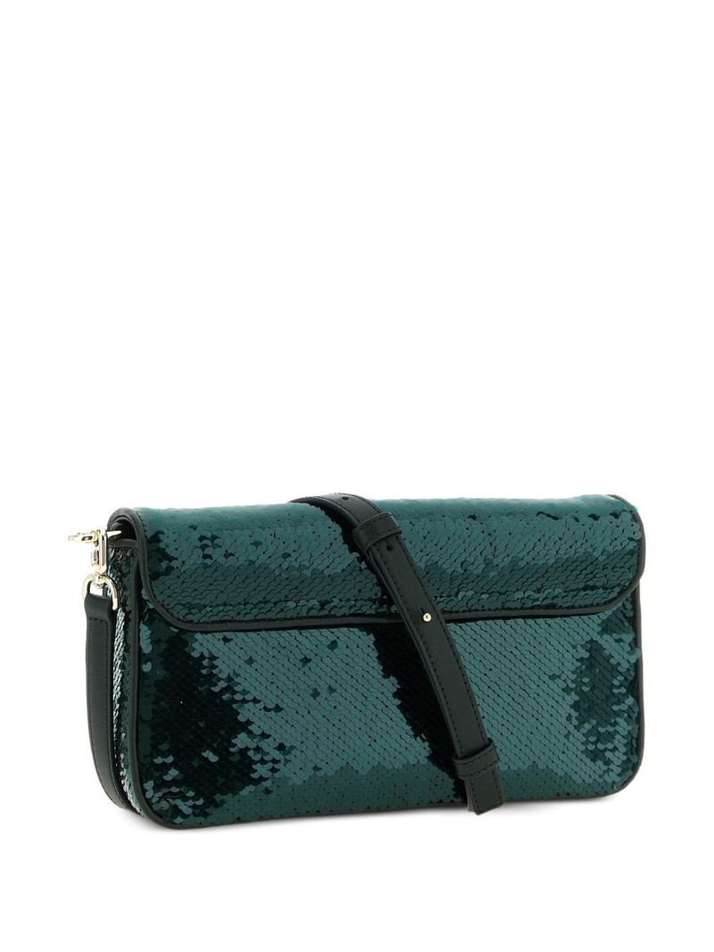 FURLA small Iride sequined flap cross-body bag outlook