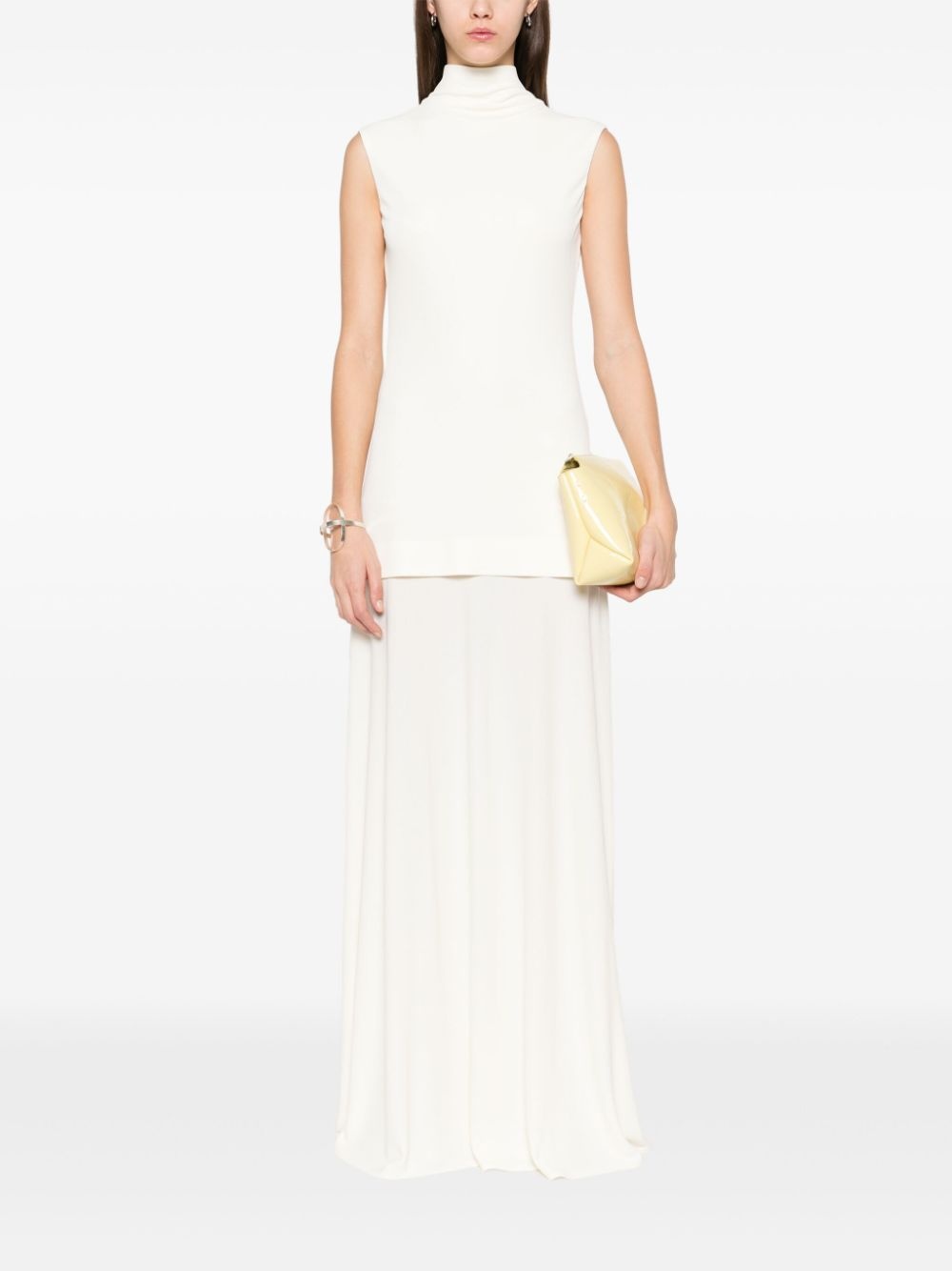 crepe maxi dress - 2