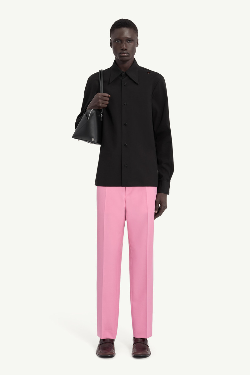 Pattern Hole Tailored Shirt 1