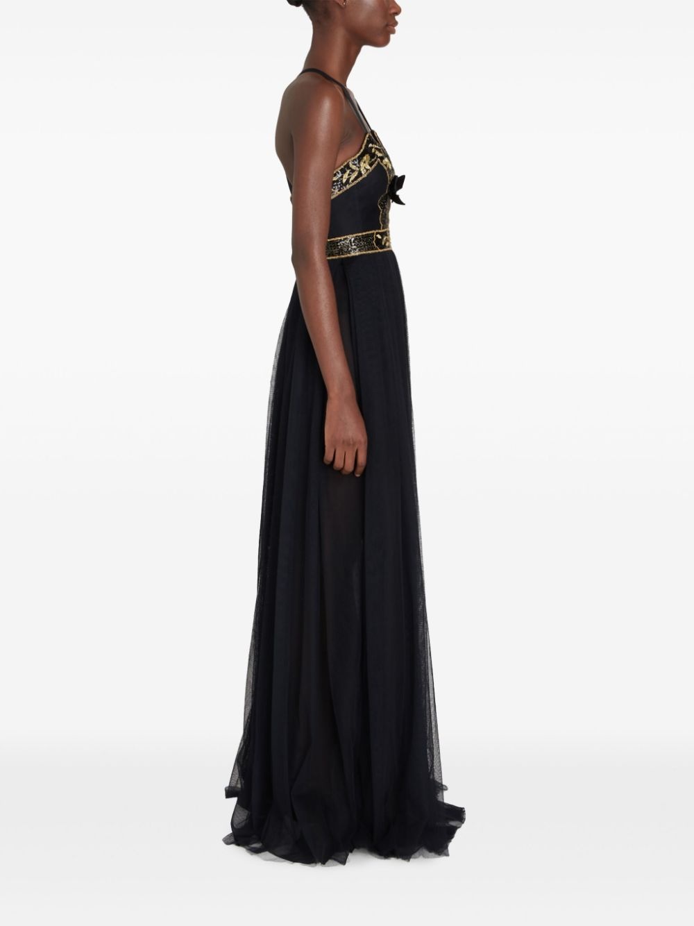 embroidered tulle dress - 3