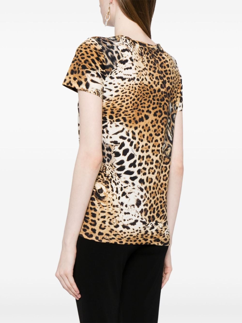 tiger-print short-sleeve T-shirt - 4