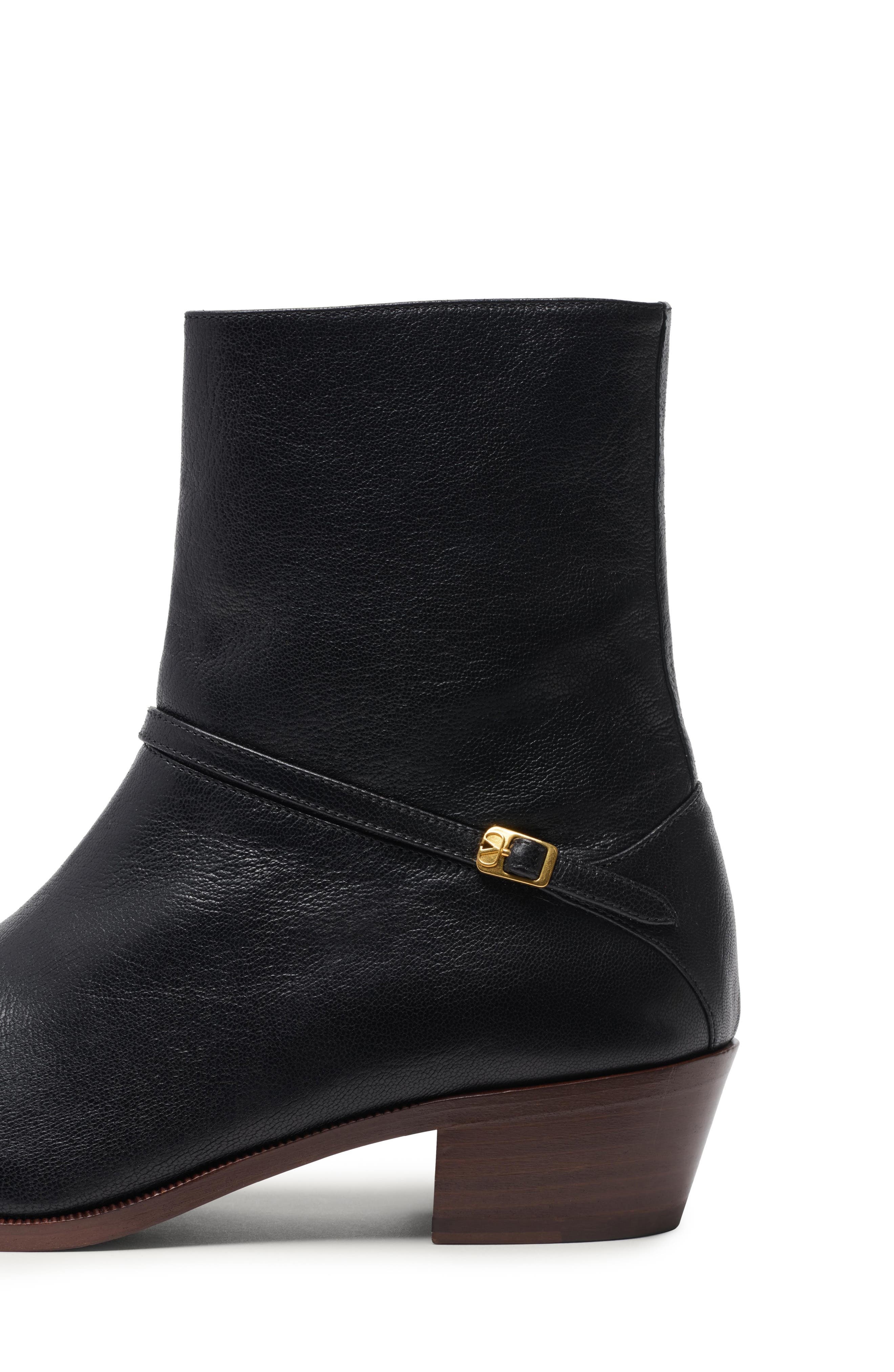Valentino Garavani Pat VLOGO Ankle Boot in Nero at Nordstrom - 5
