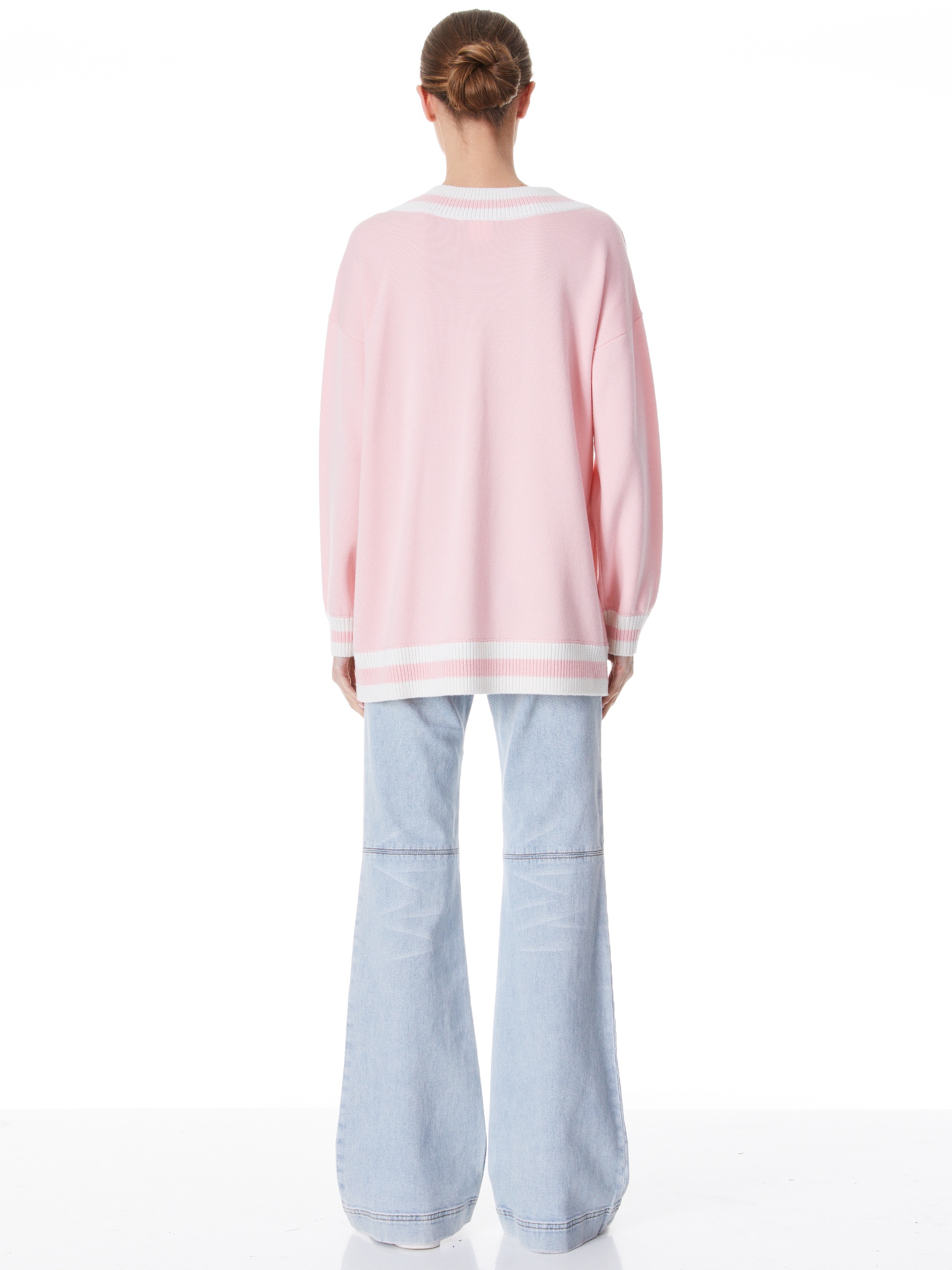 CLEMENT V-NECK VARISTY STRIPE PULLOVER - 3