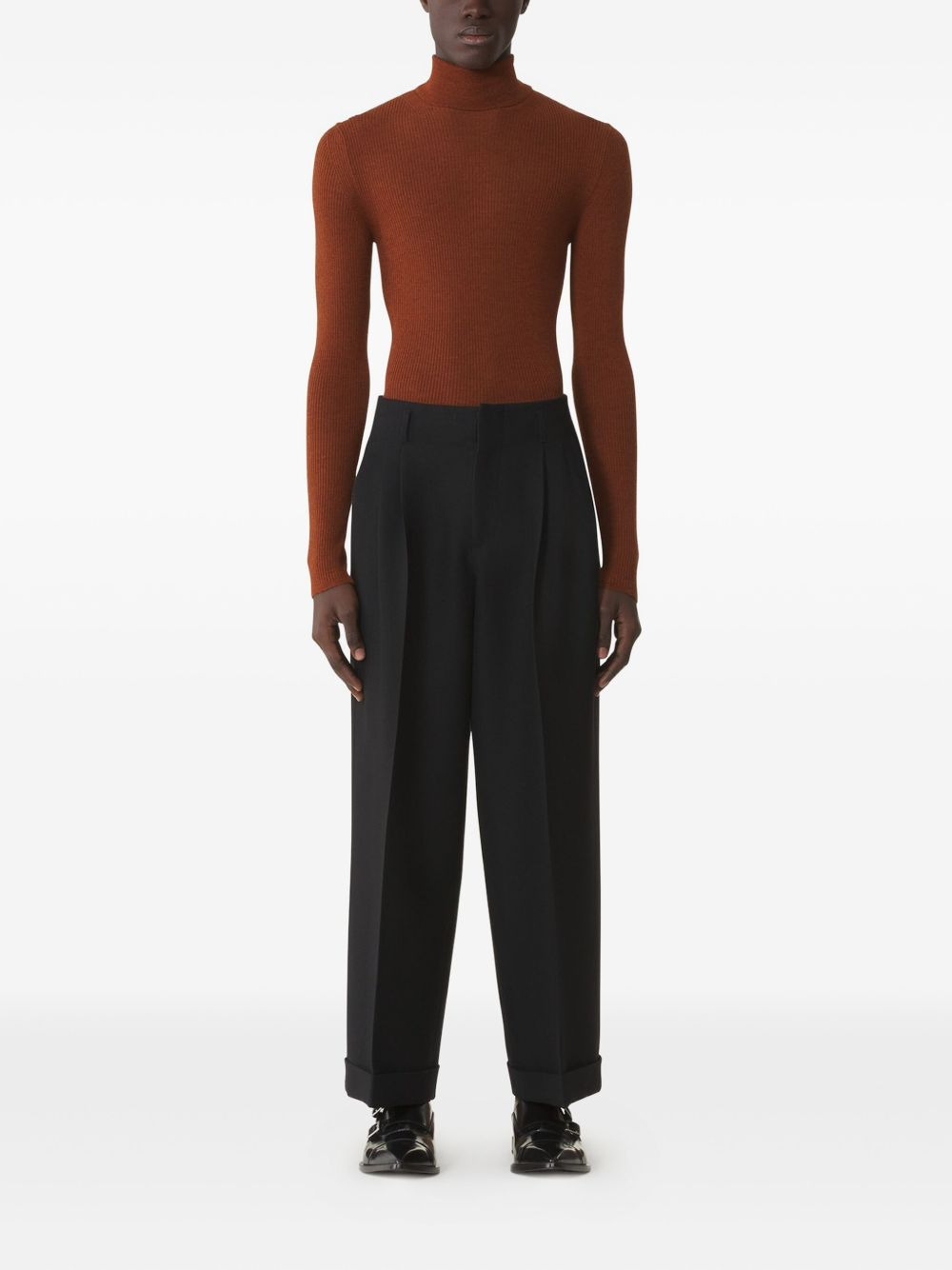 ribbed turtleneck sweater - 2