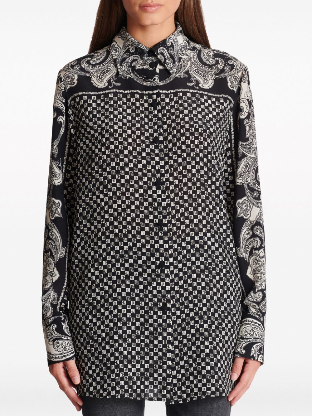 paisley-print silk shirt - 5