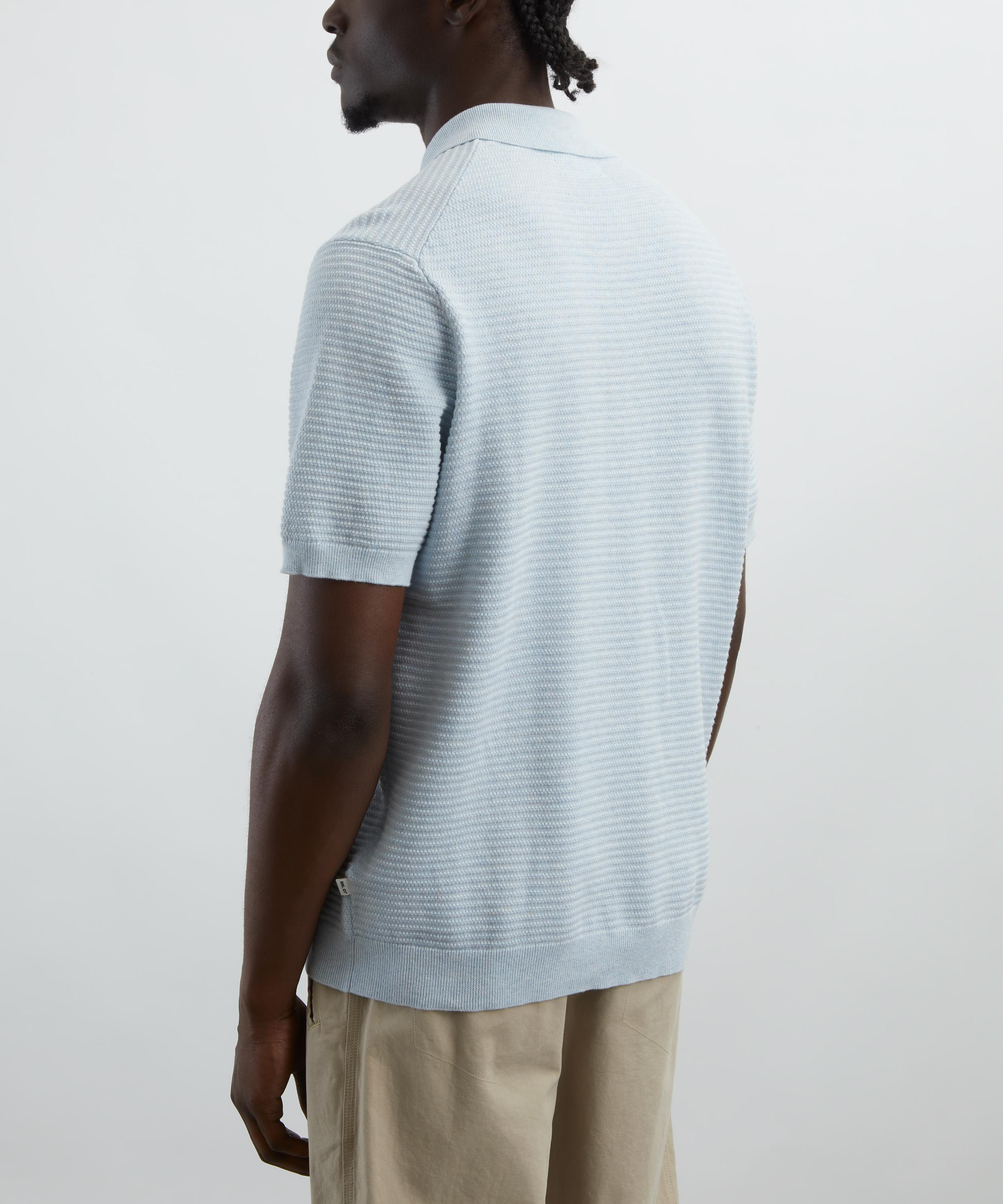 Gustav Horizontal Cotton Polo - 4