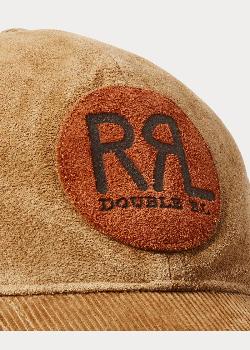 RRL Ranch Logo Suede Ball Cap 3