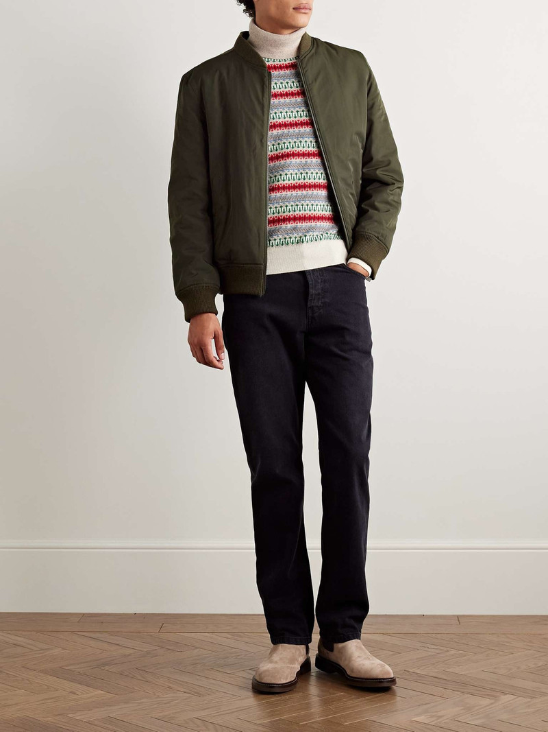 Yves Salomon Reversible Shell and Shearling Bomber Jacket outlook