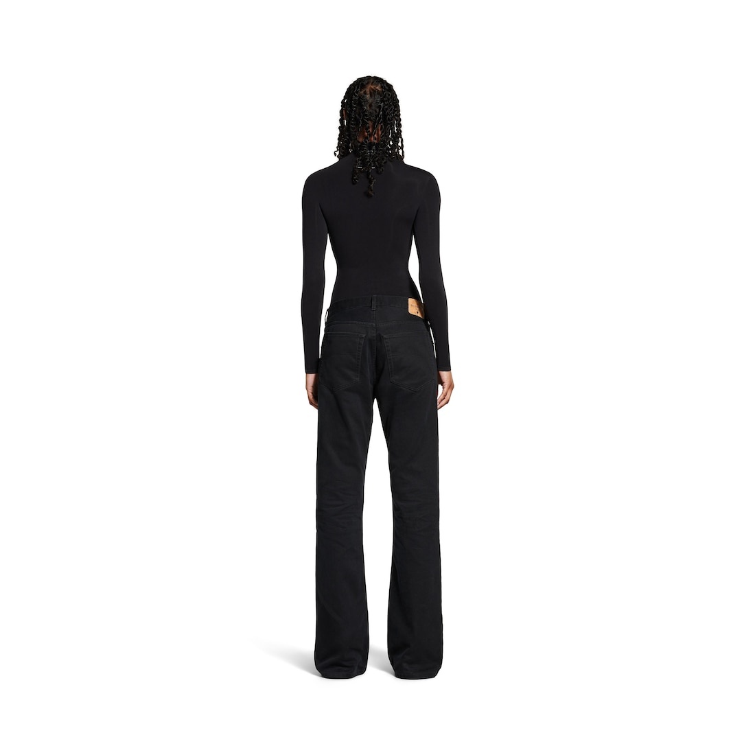 Women's Straight Fit Pants in Black - 4