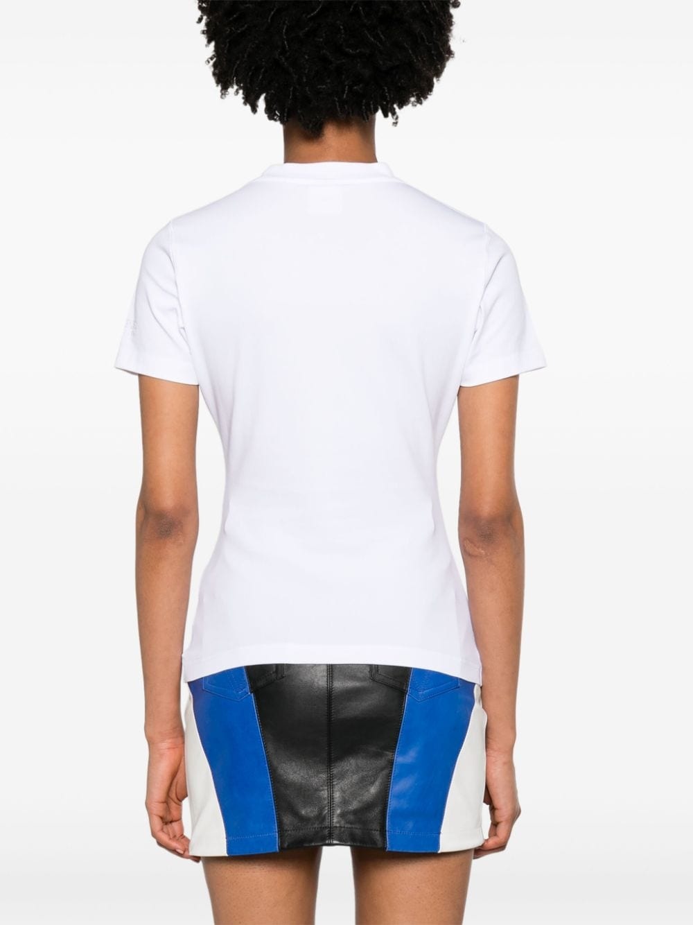 slogan-appliquÃ© cotton T-shirt - 4