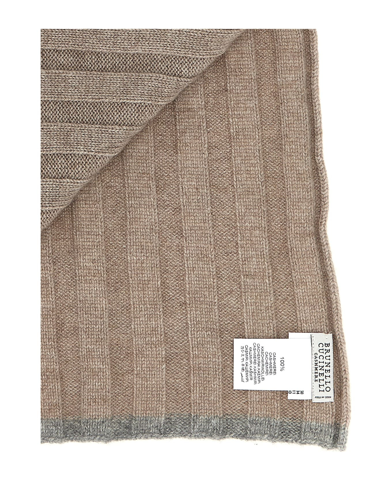 Ribbed Cashmere Scarf - 3