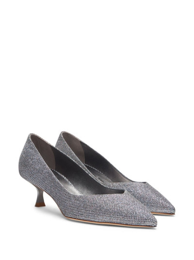 Stuart Weitzman Eva 35mm glitter pumps outlook