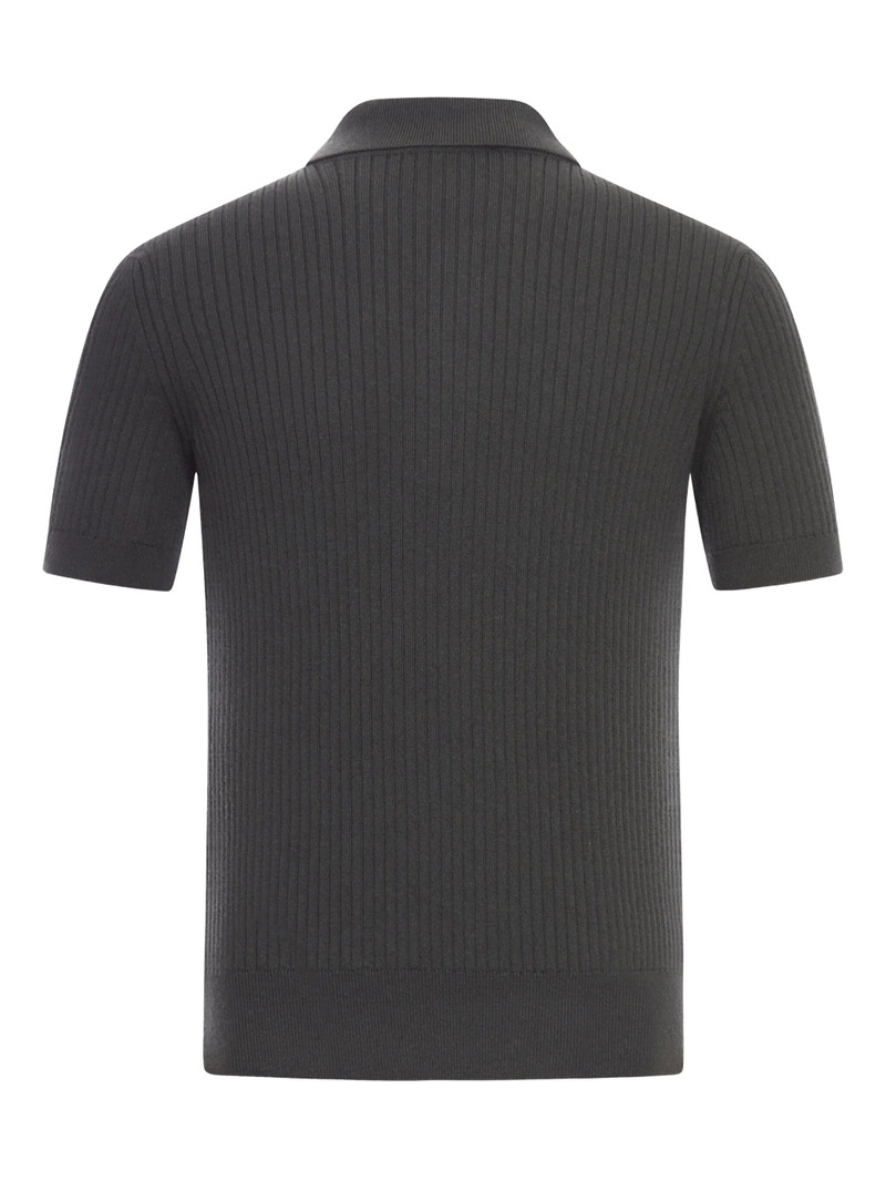 GUCCI Gucci Chest-pocket Ribbed Polo Shirt outlook