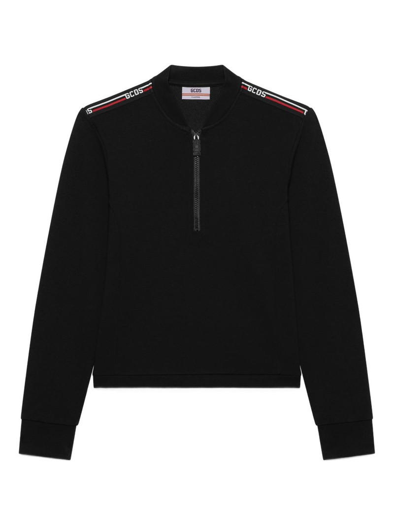 zip-collar sweater 1