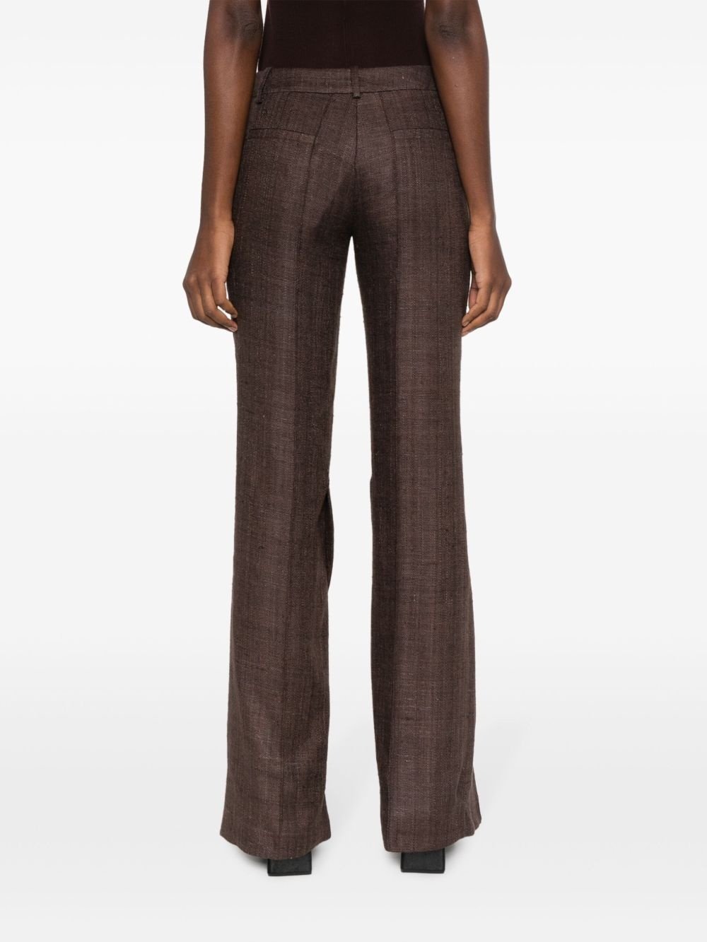 Newport pleated flared trousers - 4
