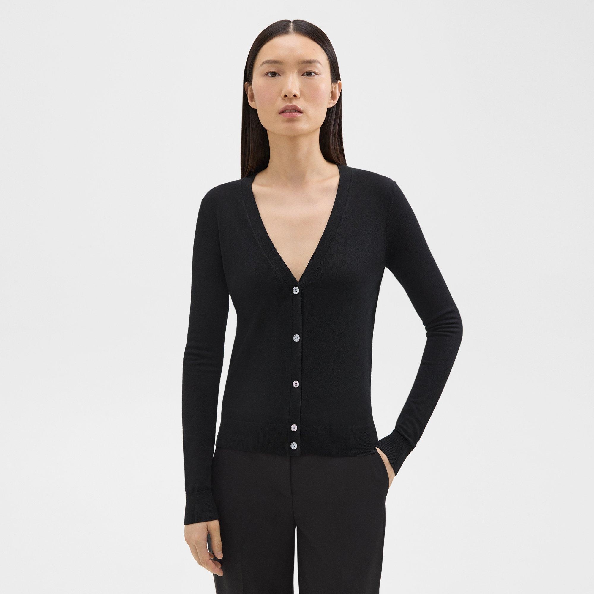 V-Neck Cardigan in Regal Wool - 2